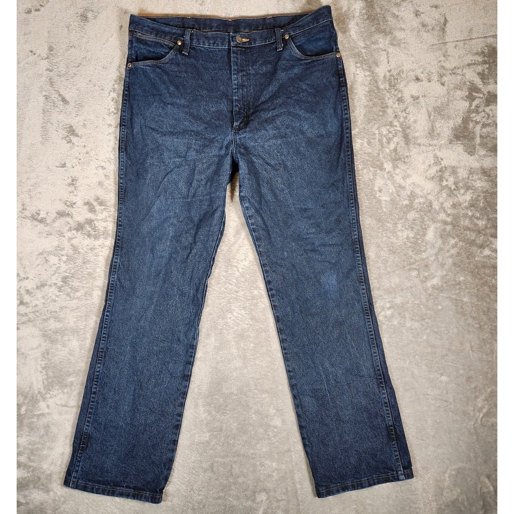 Wrangler Jeans Men's 38X32 Blue Denim 933SEDO Silver Edition Casual Cowboy Pants